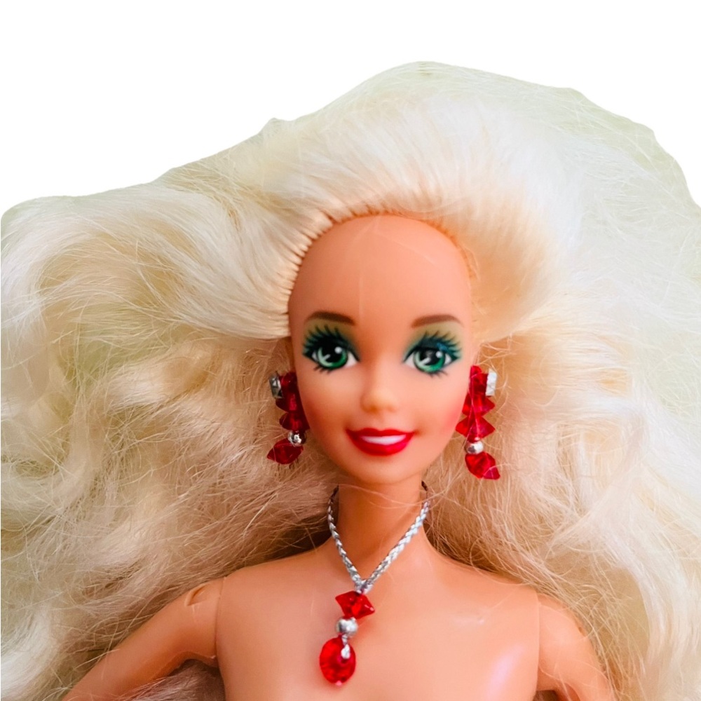 Vintage Happy Holiday Barbie Doll Special Edition 1991 Blue Eyes Blond